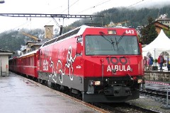 RhB (Rhätische Bahn), St. Mortiz, 10. July 2004